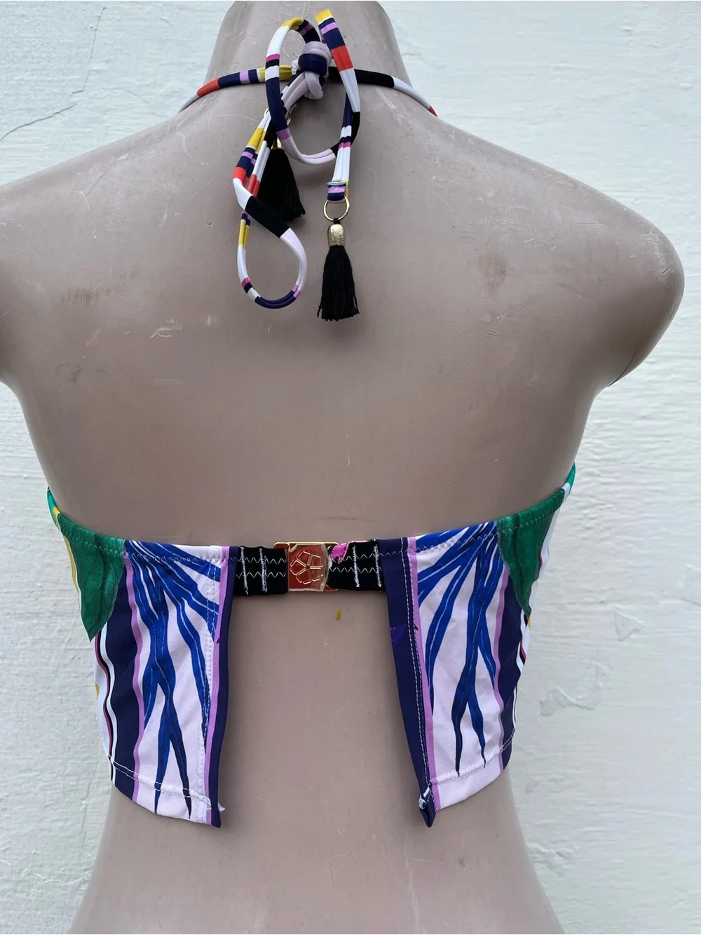 Trina Turk Pink Floral Multicolor Swim Top